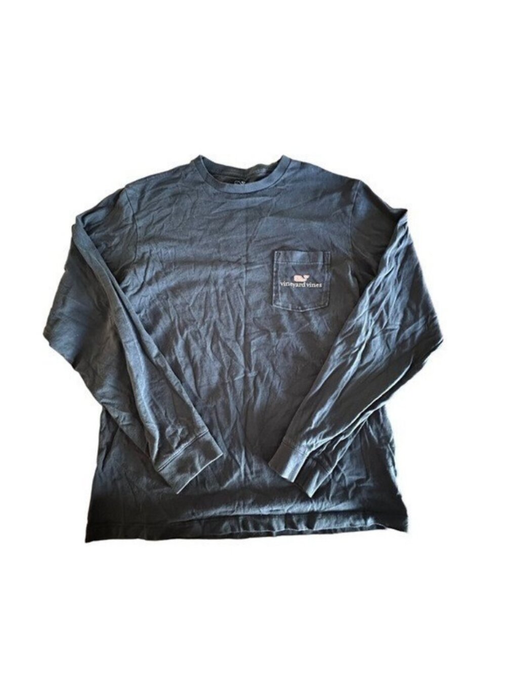 Vineyard Vines Men's XS Pocket Logo Graphic Long Sleeve Tee T-Shirt Navy Blue